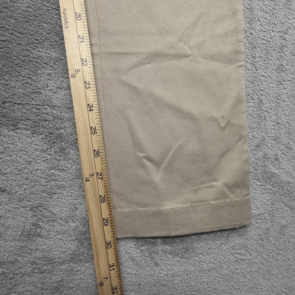 J.CREW Pants Mens Measured 35x30 Beige Chino Straight Flex Cotton Stretch